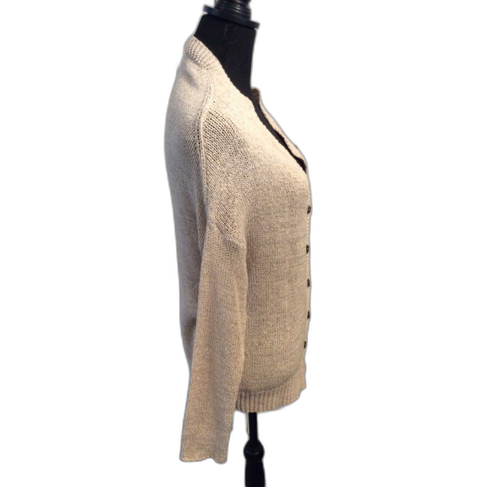 Easel Small Retro Cardigan Front Button Cozy Anth… - image 6